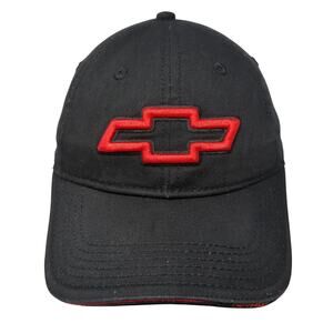 Chevrolet Strapback Baseball Cap Black One Size Embroidered Cruisin Sports